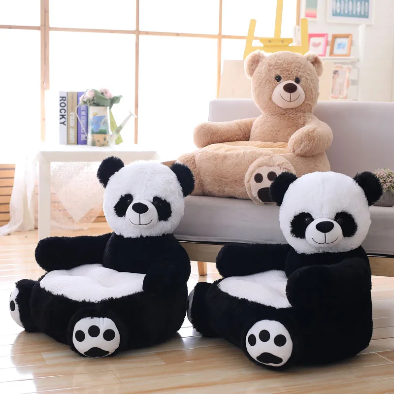 

Dropshipping New Arrival Peluches Stuffed Animal Plush Toy Armchair Soft Panda Bear Sofa Chair for Kids Toddler Children Gifts