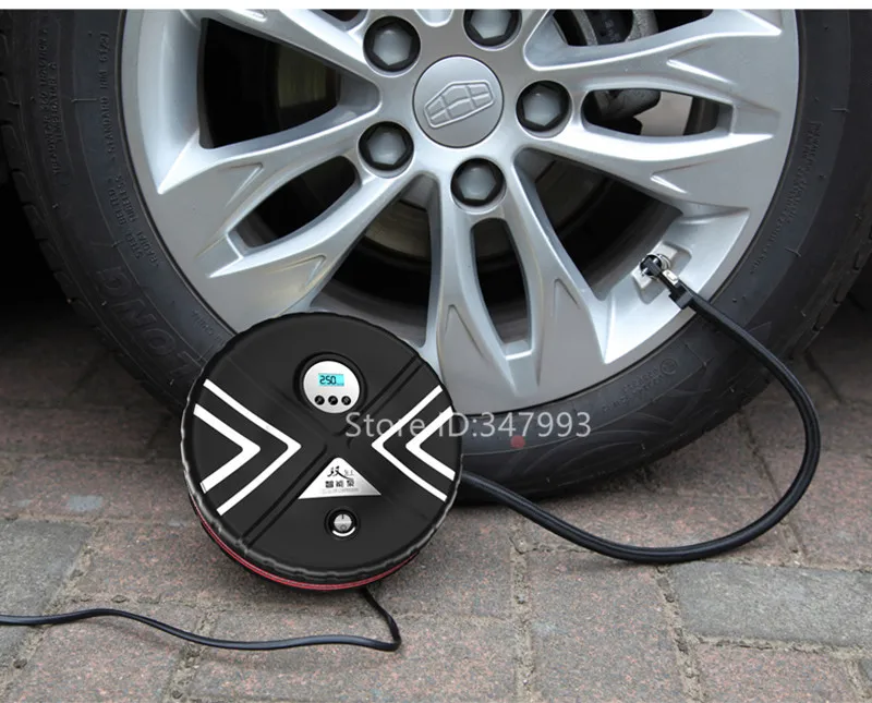 Новое поступление двойной цилиндр цифровой автомобильный насос 12 В