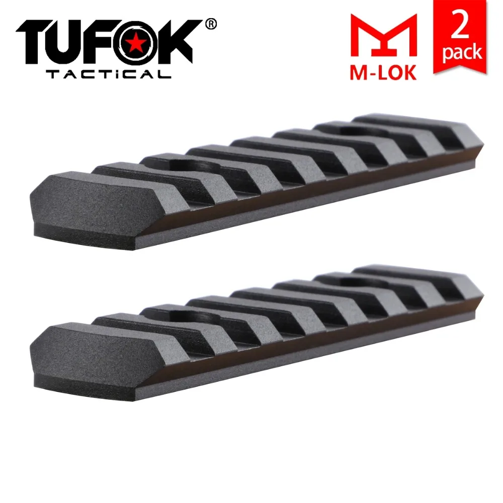 TuFok MLOK AR15 M4 M16 Picatinny 7 слотов рельса ультратонкий 20 мм рельс для M lok Handguard