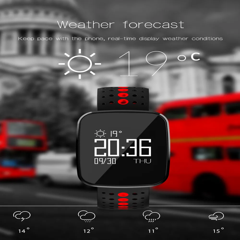 Beseneur V6 IP67 Водонепроницаемый Smart Band Фитнес трекер Bluetooth 4.0 сердечного ритма Multi