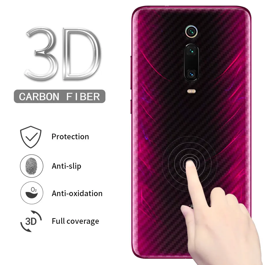 3D Защитная пленка для задней панели из углеродного волокна Xiaomi Mi 9T 9 SE A2 Lite Poco Pocophone
