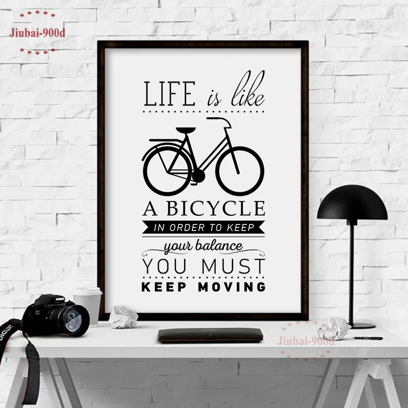 Постер с художественным принтом Life Quote тканевые настенные картины для украшения