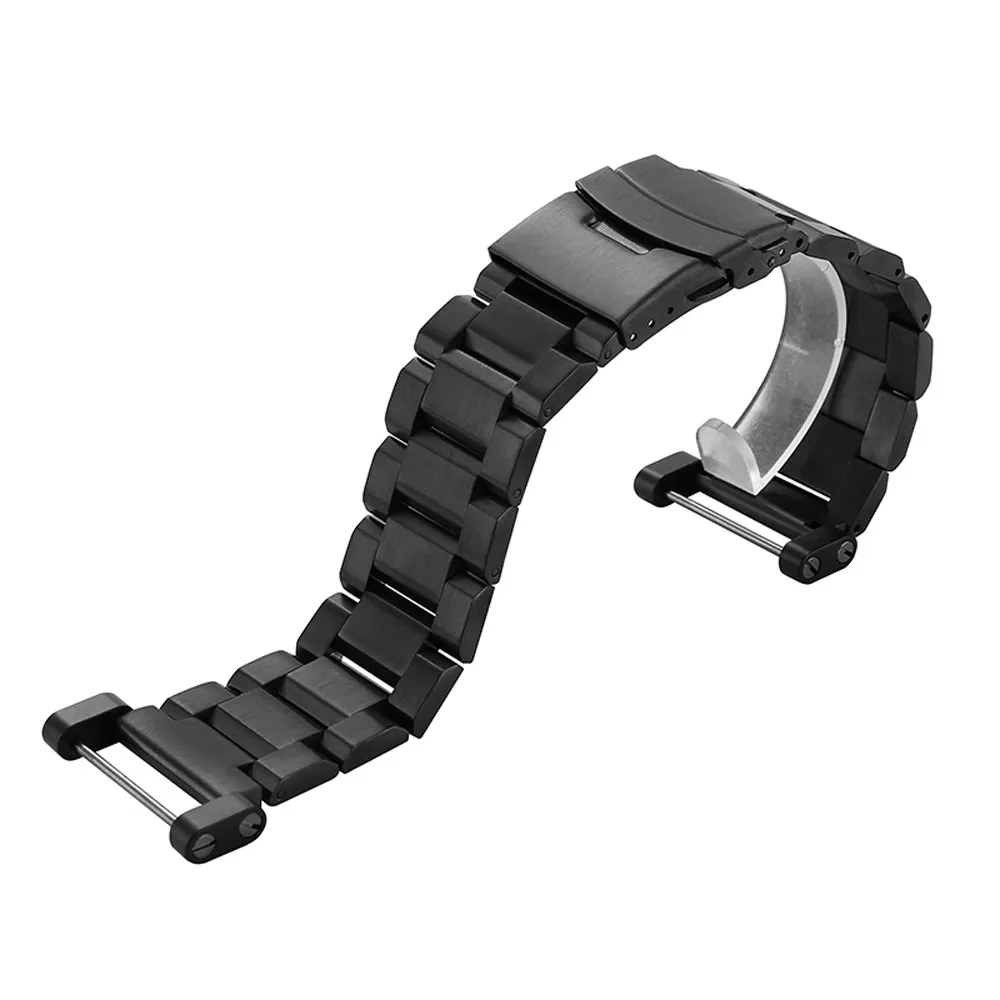 Женский ремешок 24 мм для часов Suunto Core из нержавеющей стали + PVD Адаптеры винты