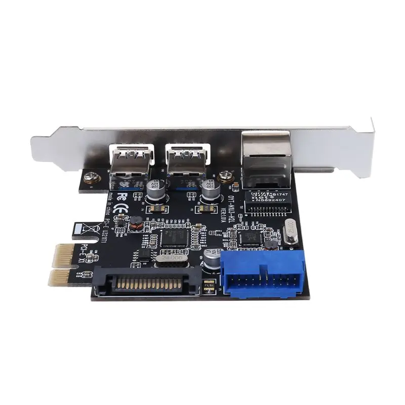 Usb 3 0 Ethernet адаптер порта концентратора 10/100/1000 Мбит/с PCI E к RJ45 гигабитной сети LAN