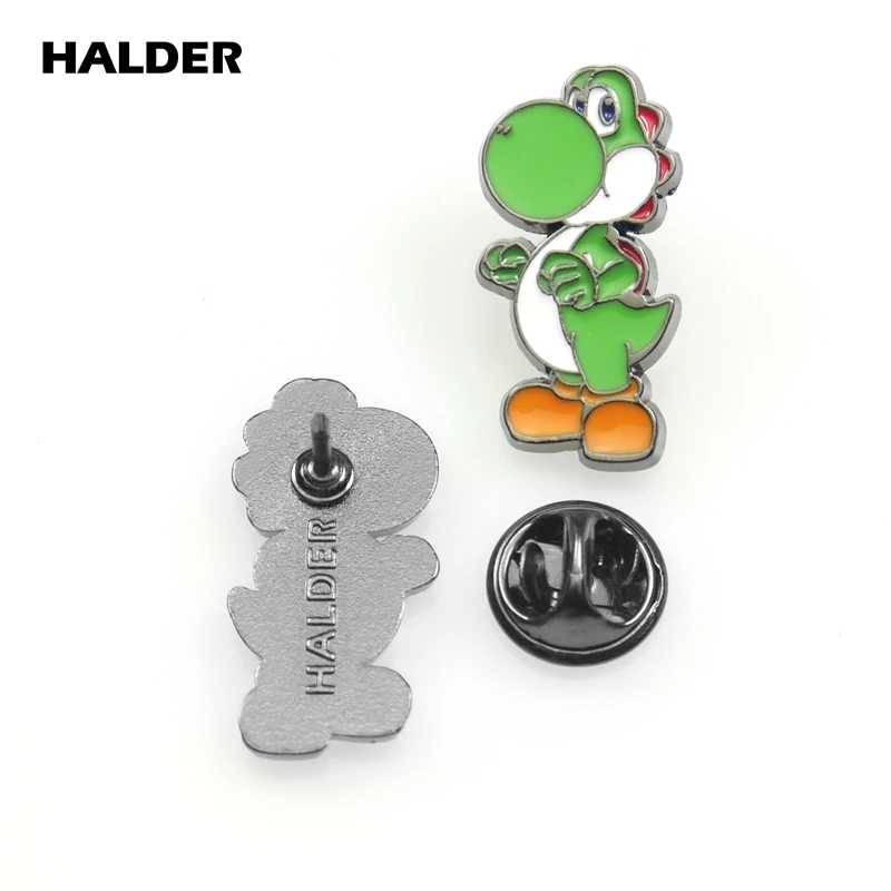 Игра halder Super Mario Bros Луиджи, гриб вопрос знак цветок броши Рыба значок с эмалью значок для рюкзака джинсовый брелок