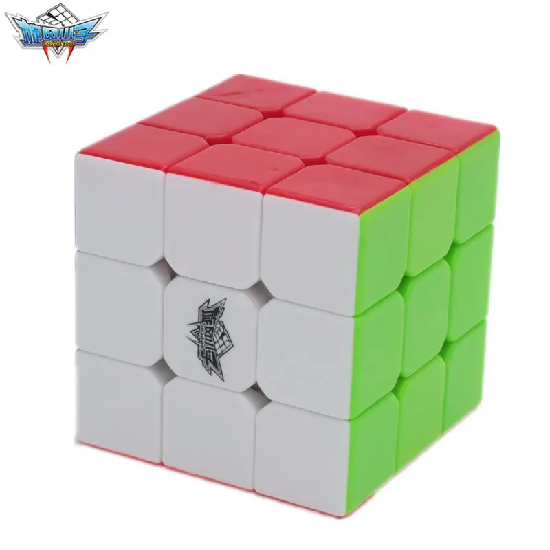 Циклон Мальчики кубик рубика 56 мм 3x3x3 Stickerless головоломки с розничной коробке