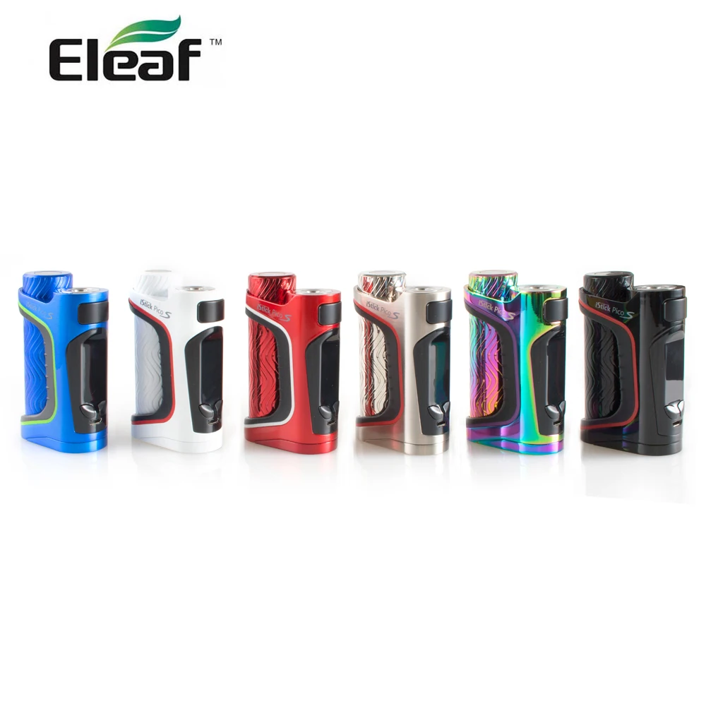 В наличии оригинальный Eleaf iStick Pico S 21700 коробка мод 100 Вт VW/Bypass/TC (Ni/Ti/SS/TCR) Питание от