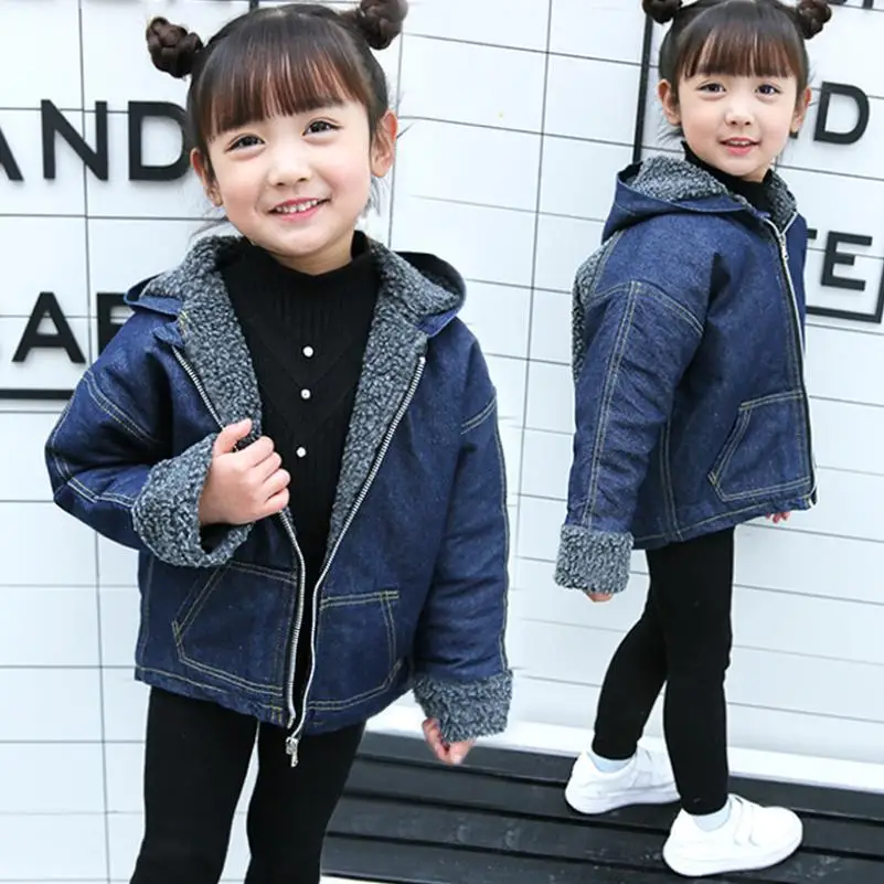 Manteau fille, акция, распродажа, г., детская одежда, пальто осень-зима, новая утепленная одежда из овечьей шерсти и кашемира для детей от 2 до 8 лет - Цвет: Picture color