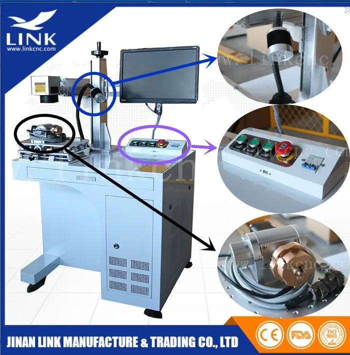 Высокое представление неметалла и металла гравировальный станок для меток