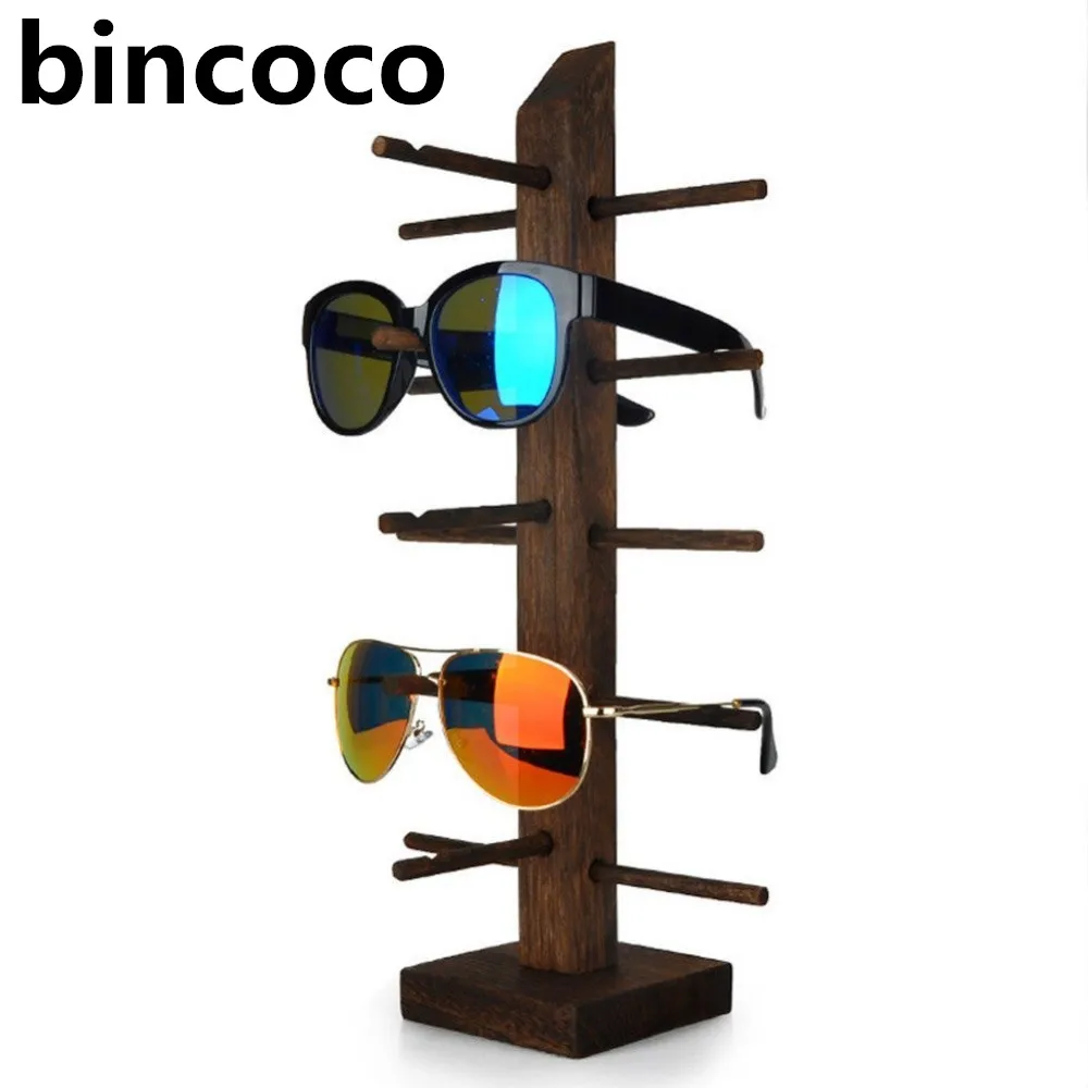 Bincoco коричневый 5 слоев древесины венге Солнцезащитные очки для женщин держатель