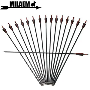 Стекловолоконные стрелы для лука, 61224 шт., 31 дюйм, позвоночник, 500 od8 мм, id6 мм, сменные наконечники из нержавеющей стали, аксессуары для стрельбы