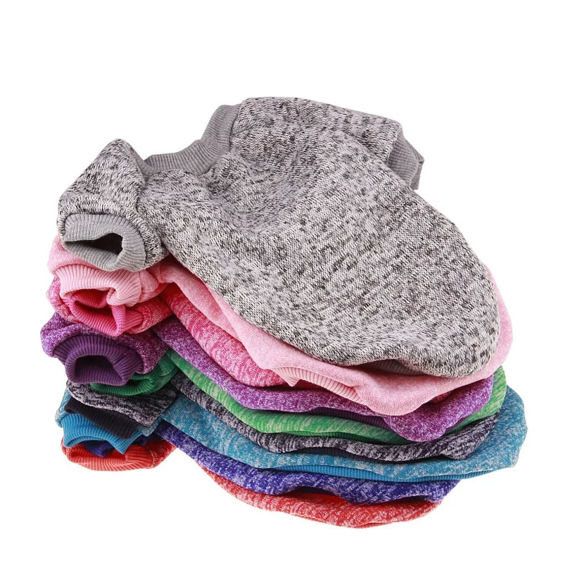 

Warm Dog Clothes Winter Soft Cotton Sweater Solid color Clothing Puppy Coats For Small Dogs Chihuahua Christmas pet costume