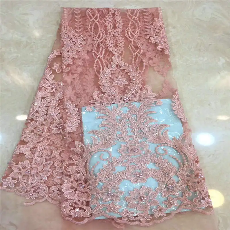 Африканская кружевная ткань 2018 Высококачественная африканская фатиновая с