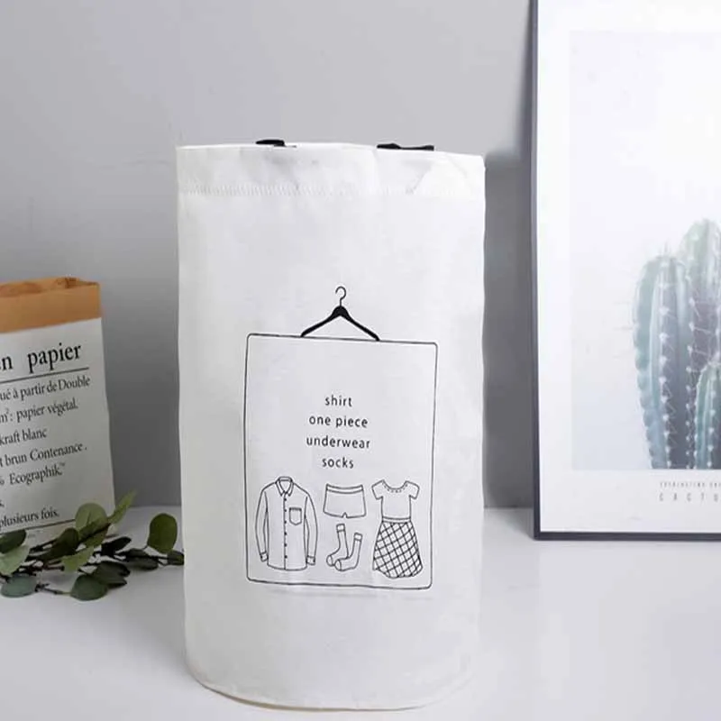 Вешалка для печати хлопок и лен сумка-тоут с карманами сумка покупок пакет мусора