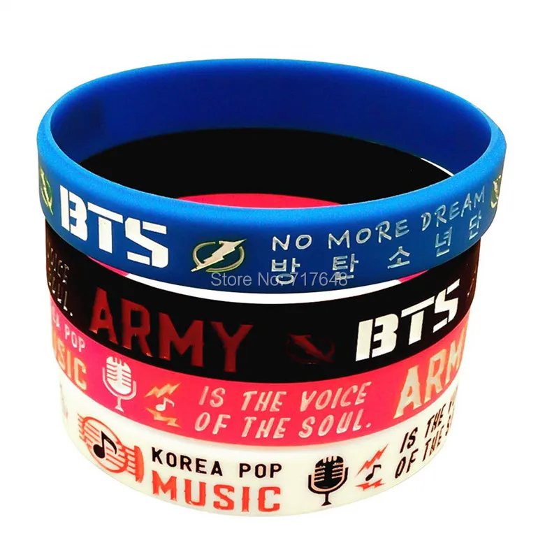 100 шт Kpop Bangtan Boys Jungkook Jimin V Suga Jin J Hope Rap браслеты силиконовые Бесплатная доставка