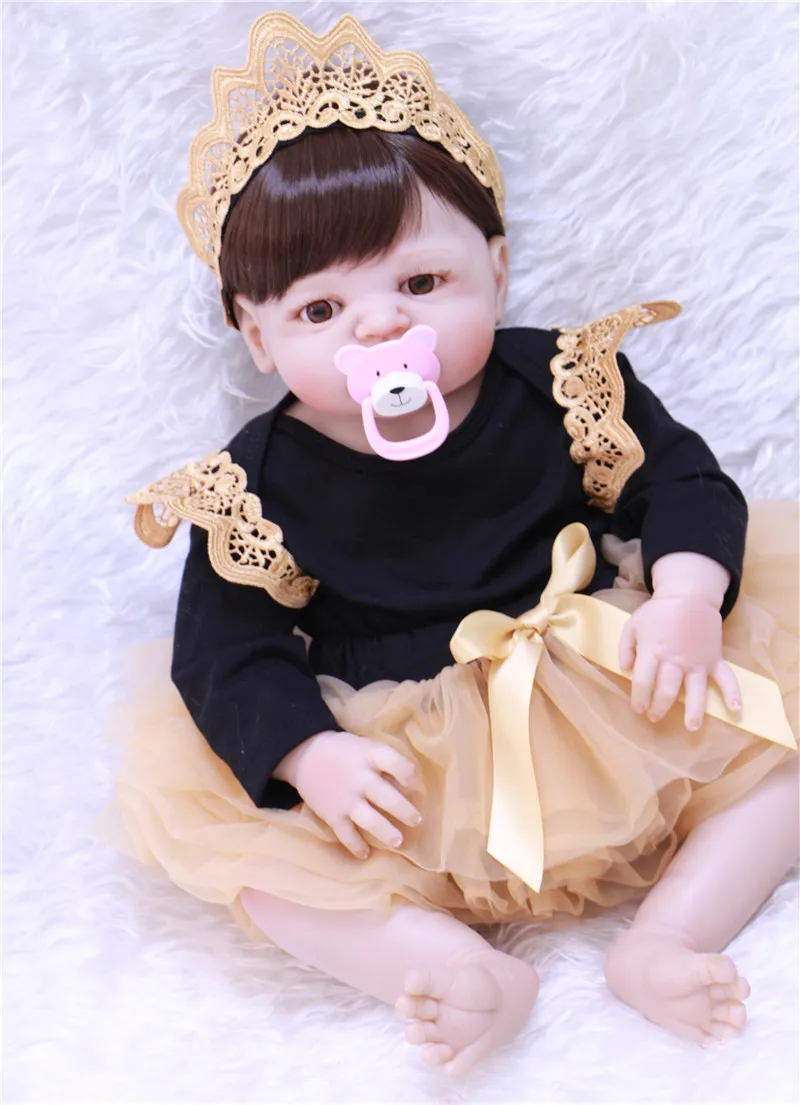 Куклы Bebe 55 см силиконовые куклы для новорожденных реалистичные детские