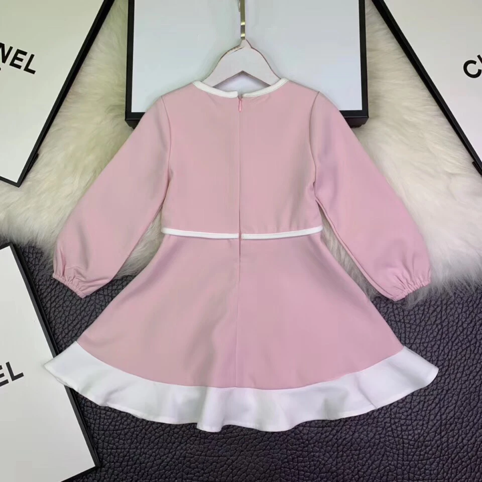 2019 роскошное Брендовое дизайнерское стильное платье для девочек модные весенние