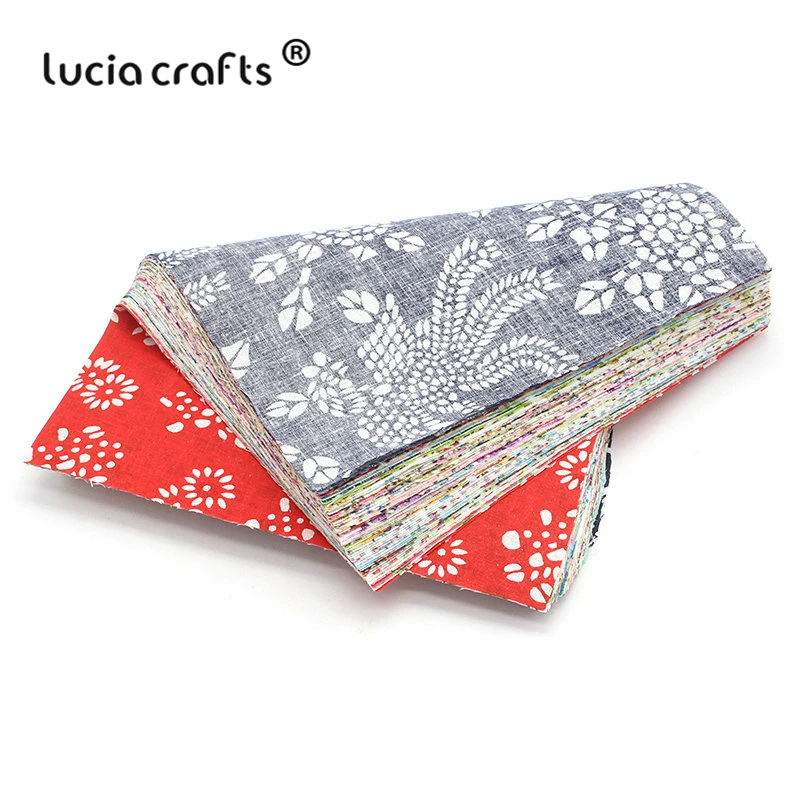 Lucia crafts 15 шт/50 шт случайный смешанный хлопок ткань печатная Лоскутная Ткань