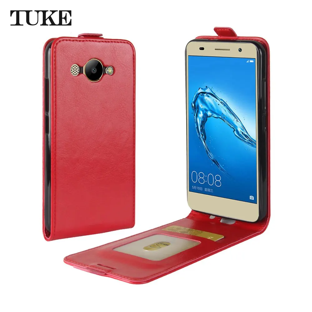 TUKE для huawei Y3 Y 3 2017 Чехол Флип Роскошный из искусственной кожи бумажник