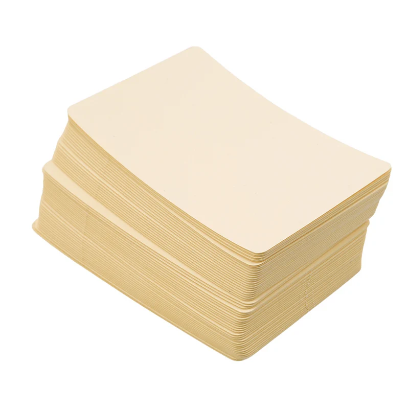 

100Pcs Kraft Paper Word Card Blank Business Cards Message Memo Party Gift Thank You Cards Label Bookmarks Learning Cards