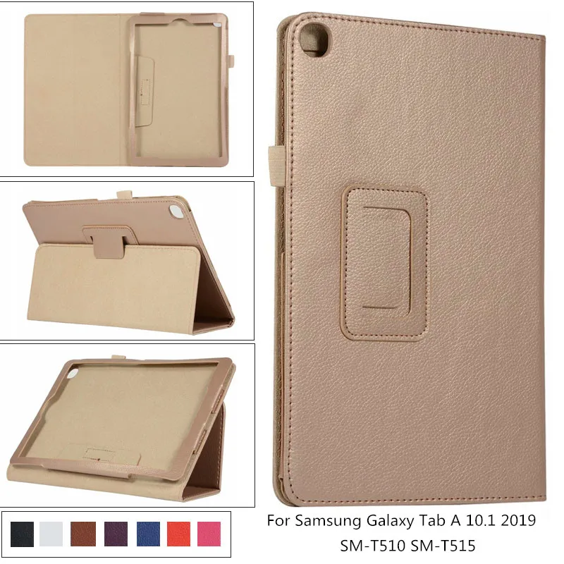 Чехол для 2019 Samsung Galaxy Tab A 10 1 'SM T510 T515 чехол портмоне в 2 раза Флип Стенд кожаный +