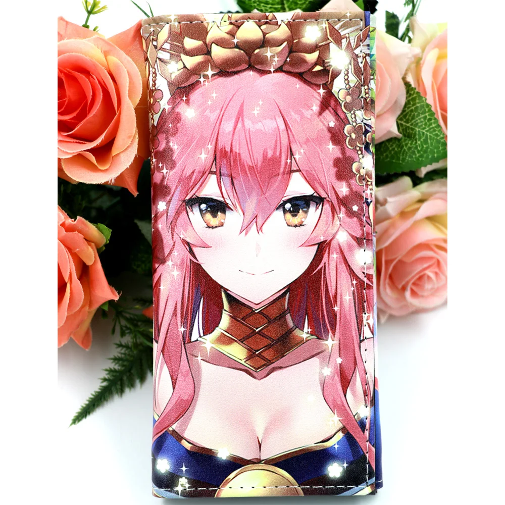 

Anime Game Fate/Grand Order Long Wallet FGO Synthetic Leather Purse With Button