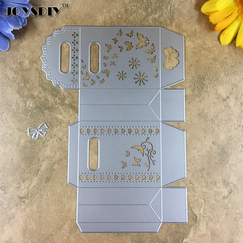 Большой Размеры бабочка цветок подарочная коробка Металл die Штанцевые формы для