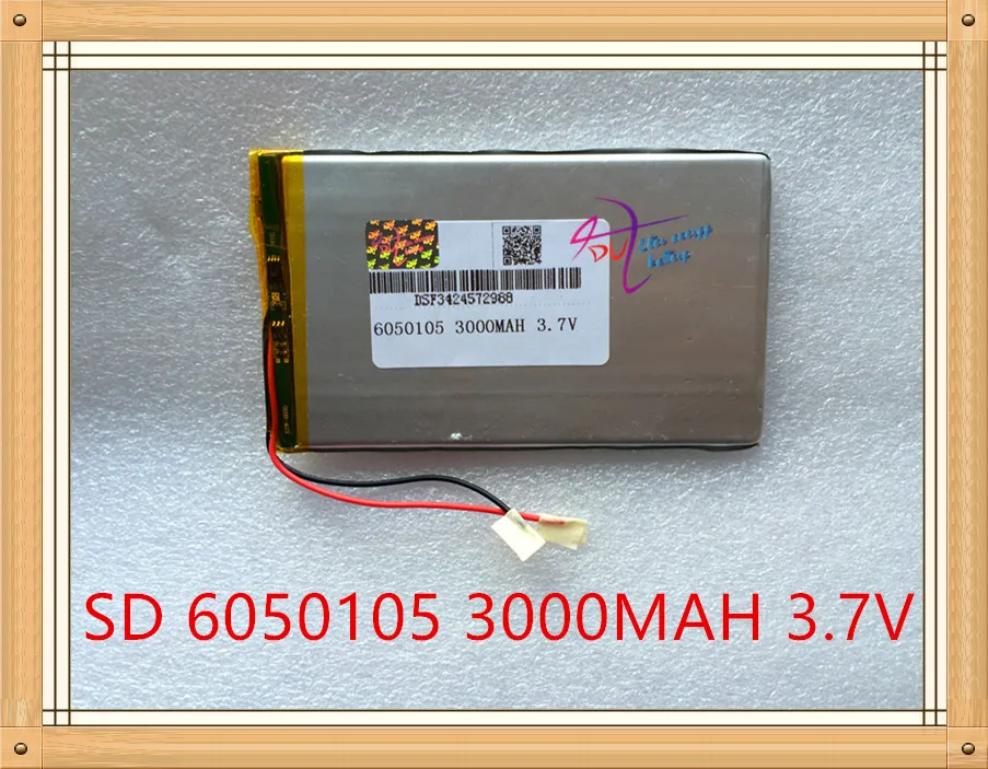 Литровая энергетика 3000 мАч 3 7 в полимерная литиевая батарея большой емкости 6050105