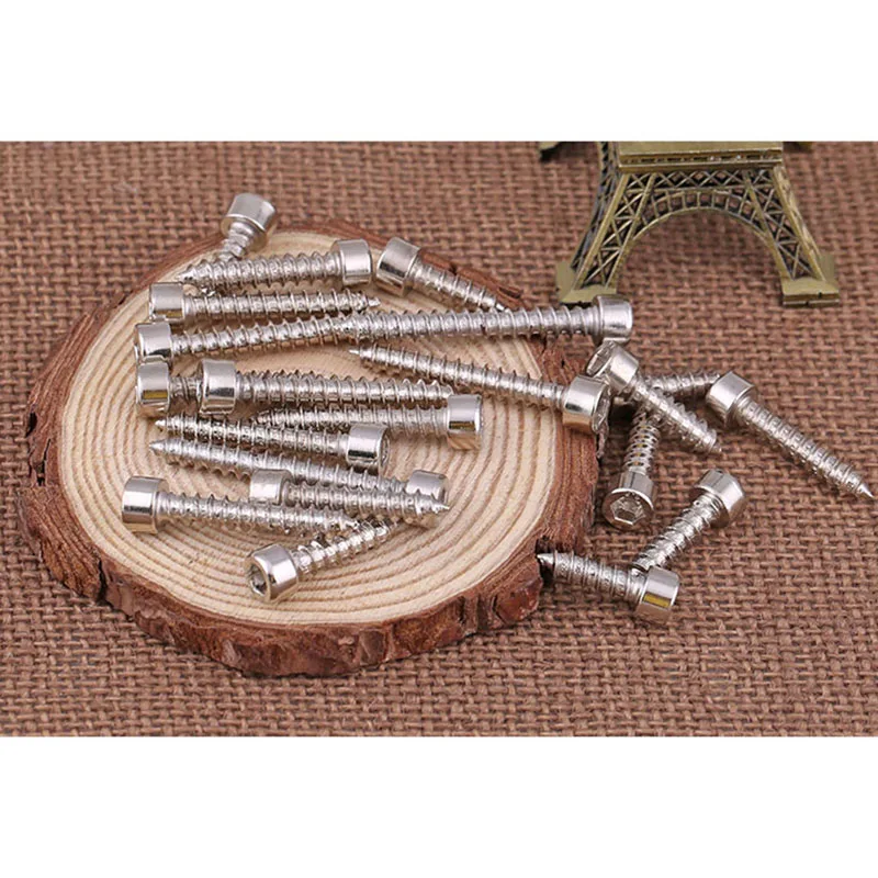 8 класс твердый никелированный шестигранный Самонарезающий винт с головкой