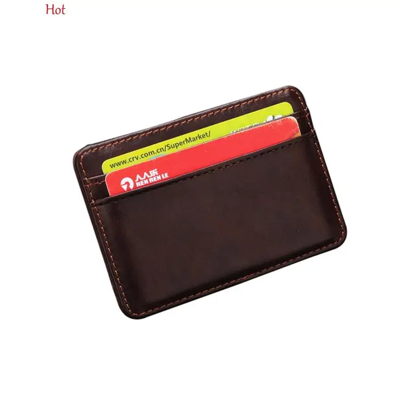 Качественный Мужской зажим для денег кожаный бумажник Зажим кошельки волшебный