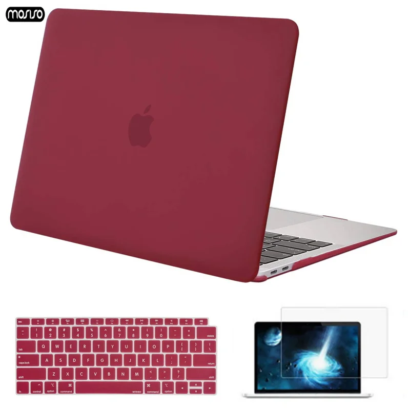 MOSISO 2019 Новый чехол для ноутбука нового MacBook Air 13 Чехол 2018 с клавиатурой прозрачный