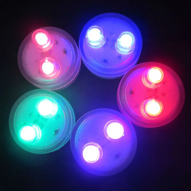 100pcs/lot Factory Direct Deal !!!Super Bright Dual Two LED Submersible Floralyte LED Light For Wedding Party Events Decoration