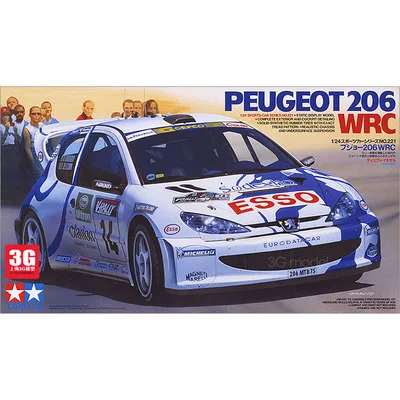 Модель автомобиля 1/24 модель масштаб сборки Peugeot ge0t 206 WRC ралли строительная сделай