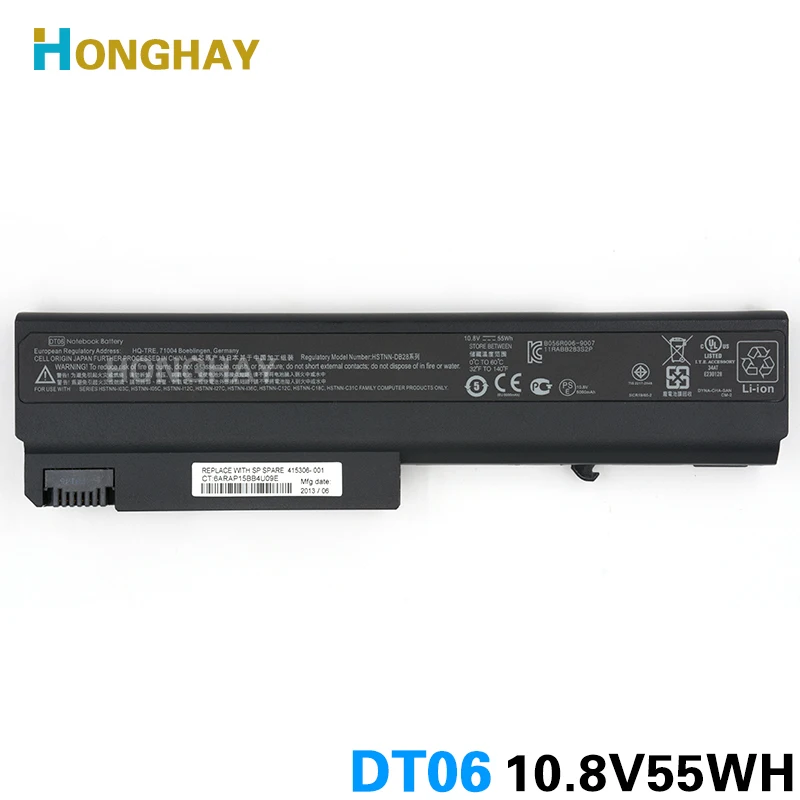 Honghay DT06 ноутбука Батарея для HP Compaq 6510b NC6100 NC6105 NC6120 NC6200 Nc6300 Nc6400 NX5100 NX6130 NX6120 NX6140