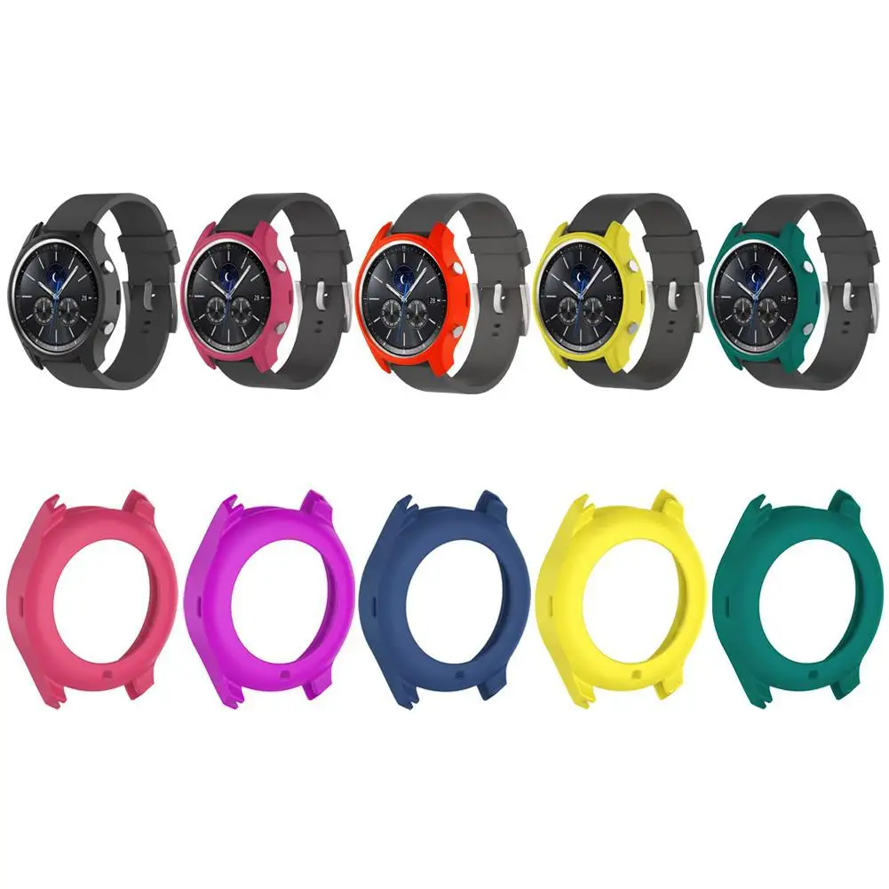 Смарт часы силиконовая Рамка протектор защитный чехол Замена для Samsung Galaxy Gear S3