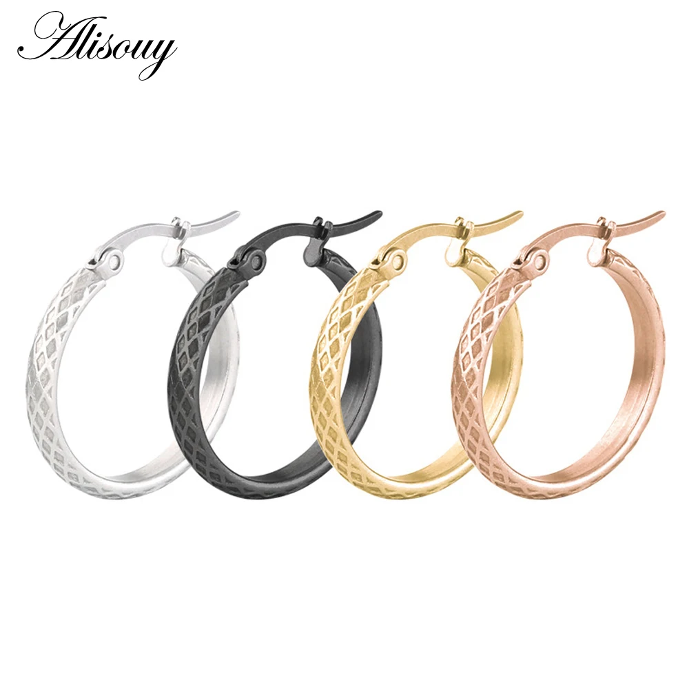 2 шт. женские серьги кольца из нержавеющей стали|Серьги-кольца| |