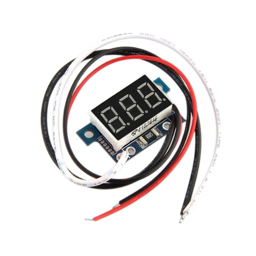 Цифровой мини Амперметр индикатор питания светодиодный красный 0 5А панельный