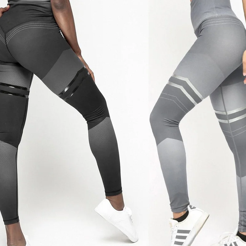 

NORMOV Fashion Womens Leggings High Waist Printing Skinny Workout Leggings Slim Fit Fithess Elastic Force Seamless Leggings