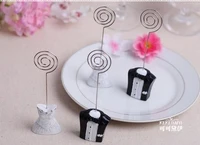 new arrival resin groom and bride wedding place card holder 20pcslot
