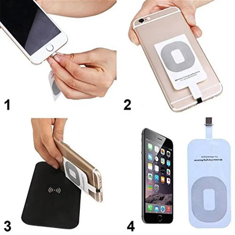 Новое Qi Беспроводное зарядное устройство приемник карта для Apple iPhone 6 Plus Mini Retina 8 Pin