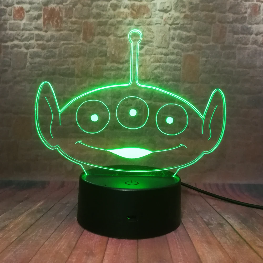 Сказочная Игрушка Alien 7 цветов ночник декор для комнаты детей всей семьи на