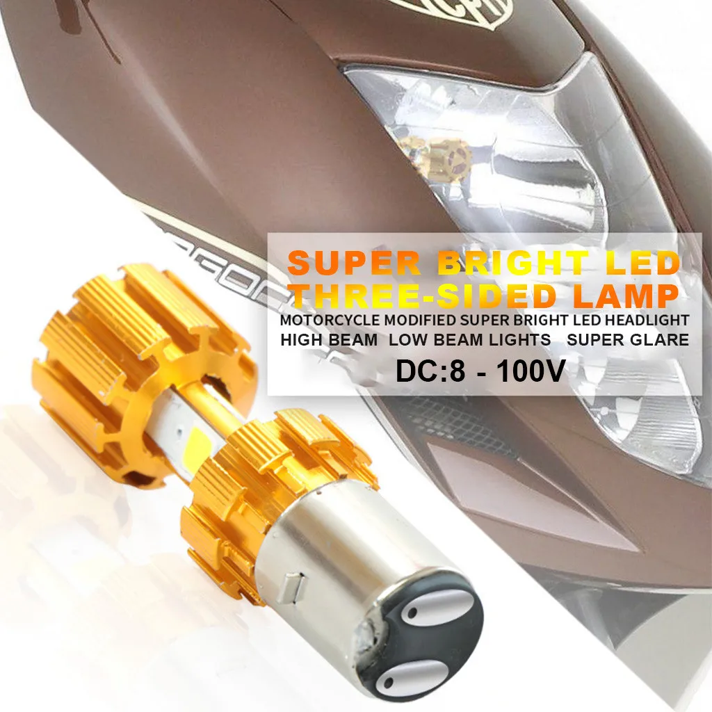 1 шт. универсальный мотоцикл супер яркий светодиодный трехсторонний светильник