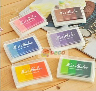 1 шт. хороший цвет большой крафт коврик для чернил штамп в ПВХ коробке чернильный