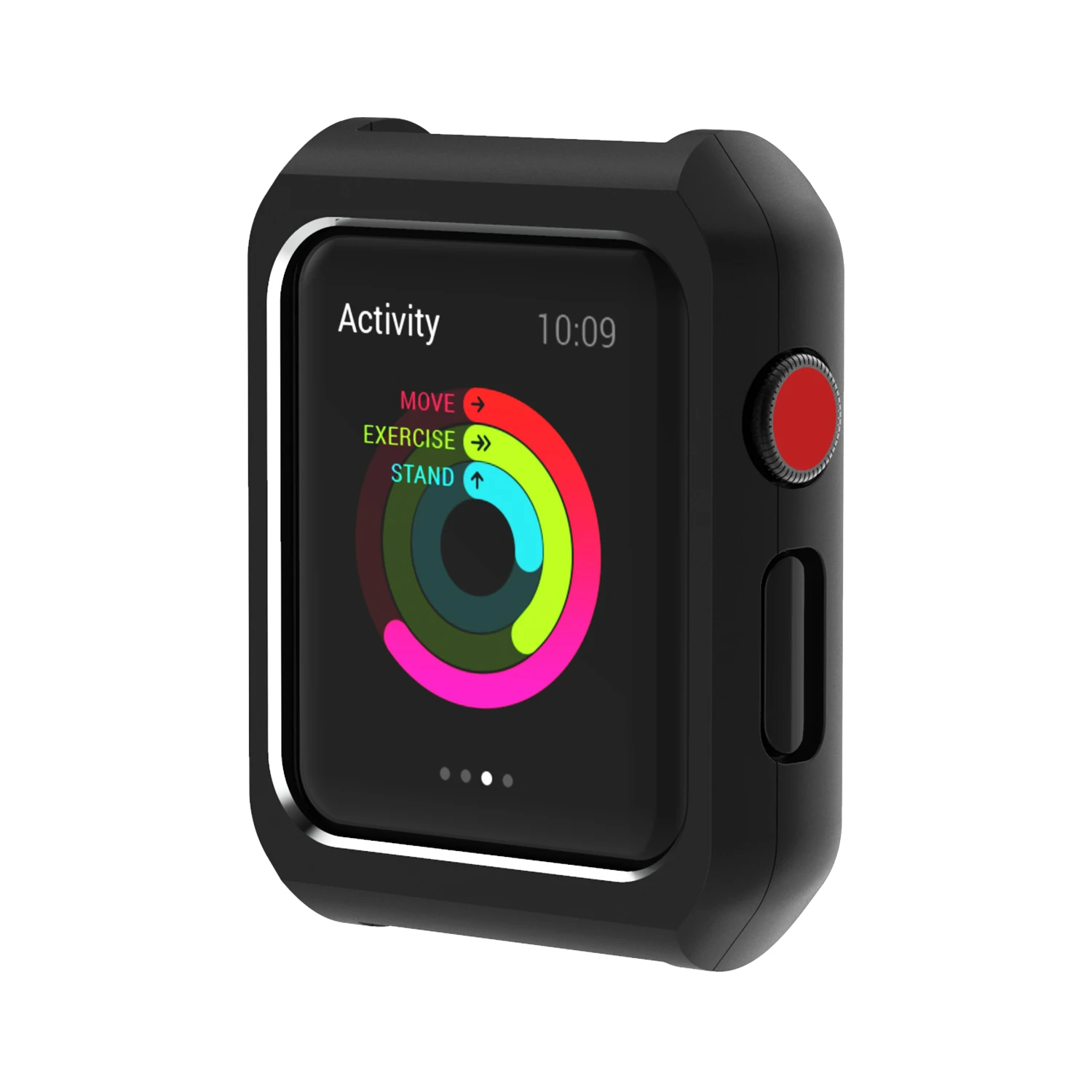Защитный чехол с магнитной рамкой для Apple Watch 38 мм 42 мм для IWatch Series 1 2 3 Встроенный магнит - Цвет: Black