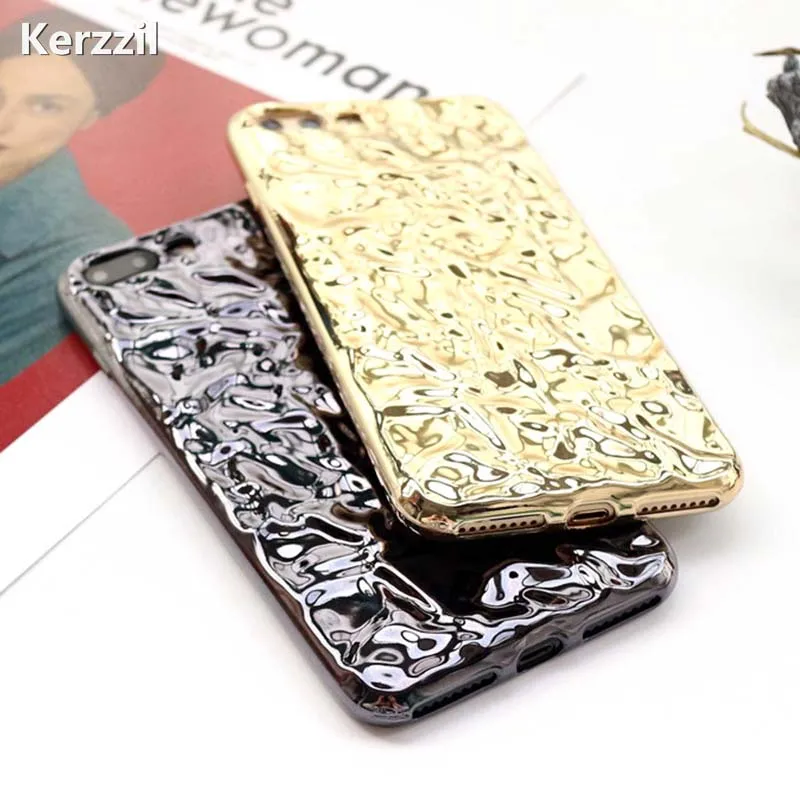 Роскошные телефонные чехлы с покрытием из фольги для iphone 8 7 6s Plus 3D Блестящий