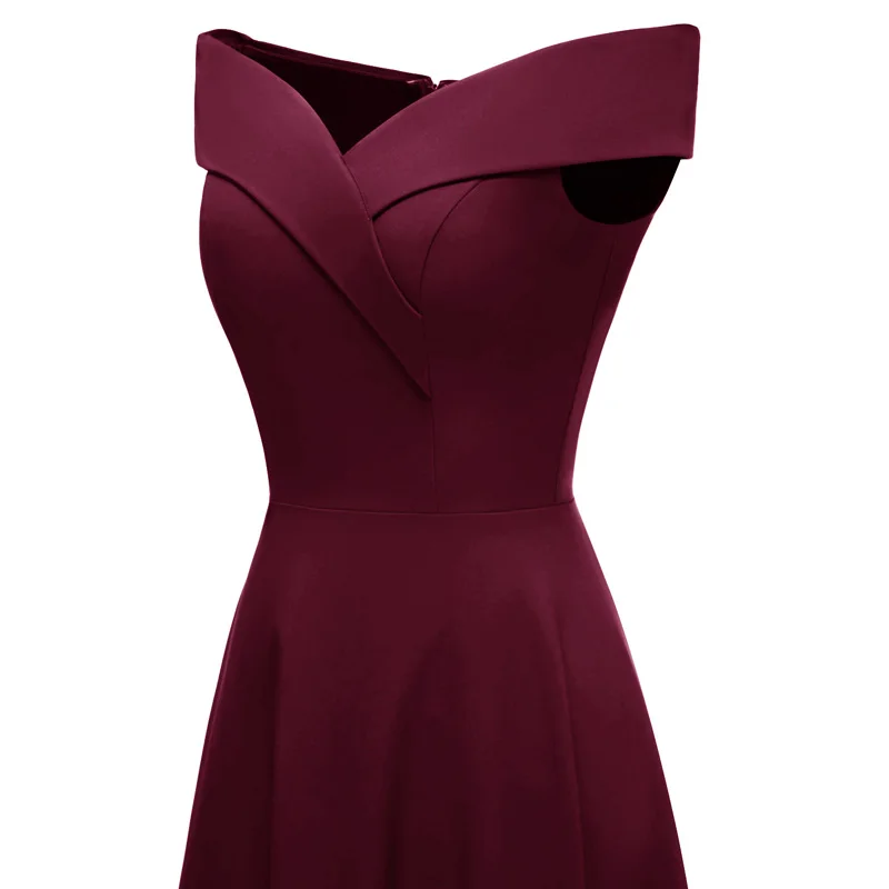 Женское винтажное длинное платье с открытыми плечами Jurken элегантное тонкое для