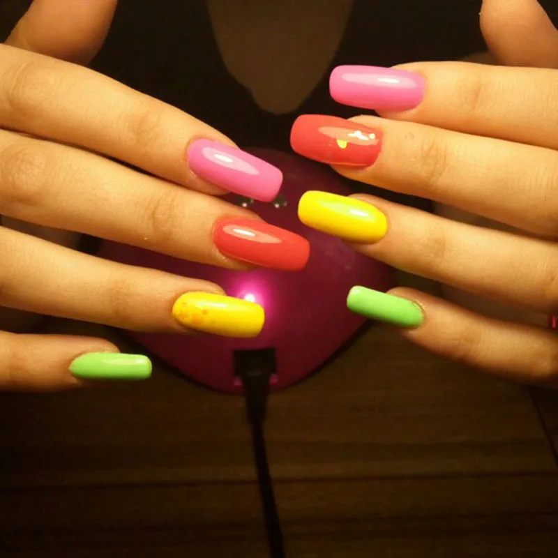 48 шт инструментов для ногтей двойной формы палец наращивание УФ гель-поли гель