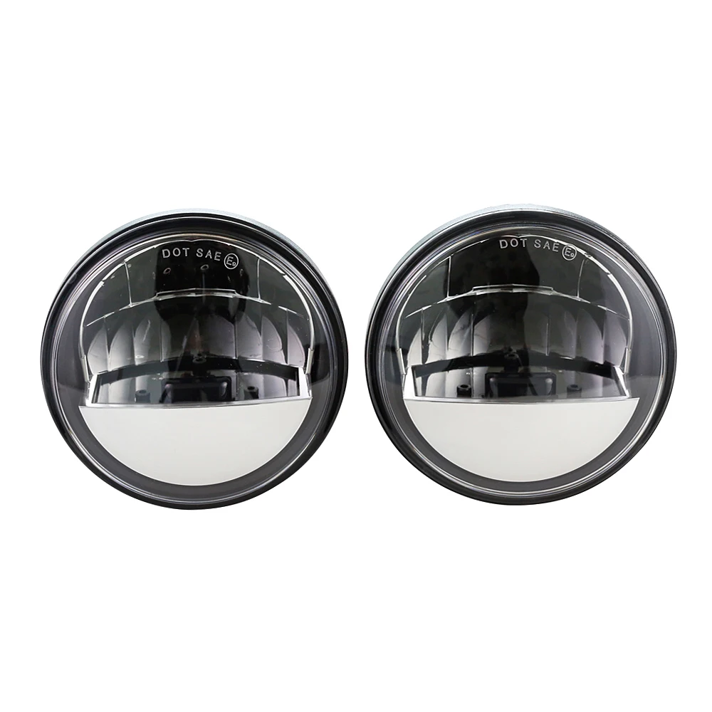 2018 New fog light Motorcycle Chrome 4 1/2&quot Fog Light Lamp For Sportster Dyna Fatboy Touring |