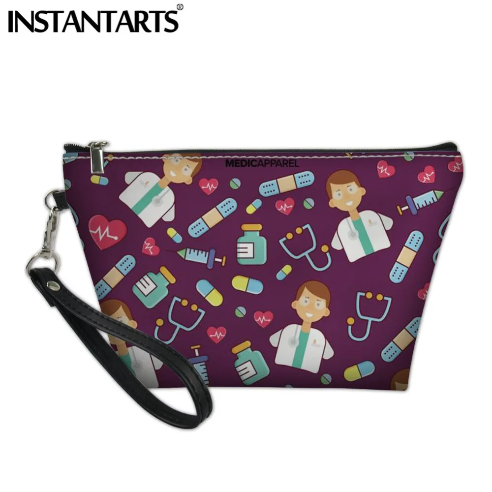 Мужские и женские косметички INSTANTARTS Premium Life Saver кожаная сумка для хранения