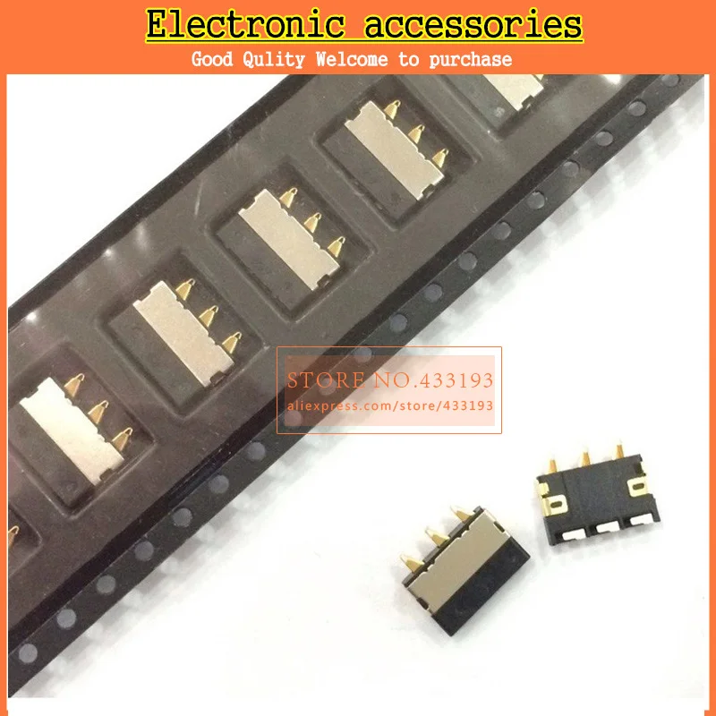 10 шт./лот 3 контактный оригинальный внутренний зажим для аккумулятора разъем